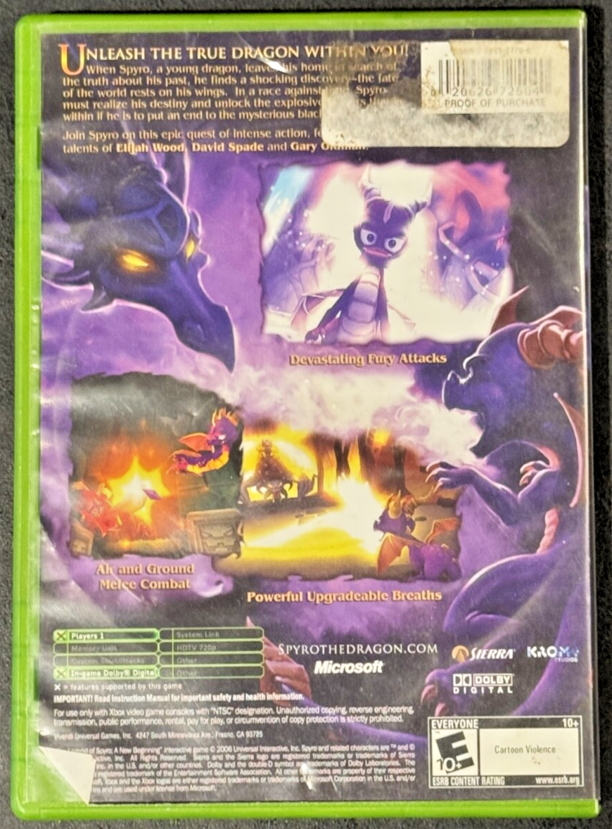 The Legend of Spyro: A New Beginning (Xbox Original, 2006