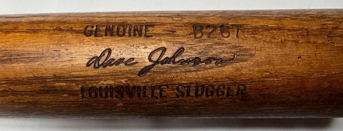 DAVEY JOHNSON GAME USED H&B B267 (1977-78) PSA ALL STAR 1970 ORIOLES 1986 METS - Picture 3 of 10
