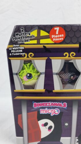 Kids Squeezamals Micro Plush Haunted Halloween House 7 Piece Set New In Box - Picture 2 of 10