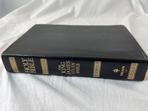 Holy Bible The King James Study Bible Nelson 136BG Genuine Leather ~ STUNNING - Picture 14 of 14