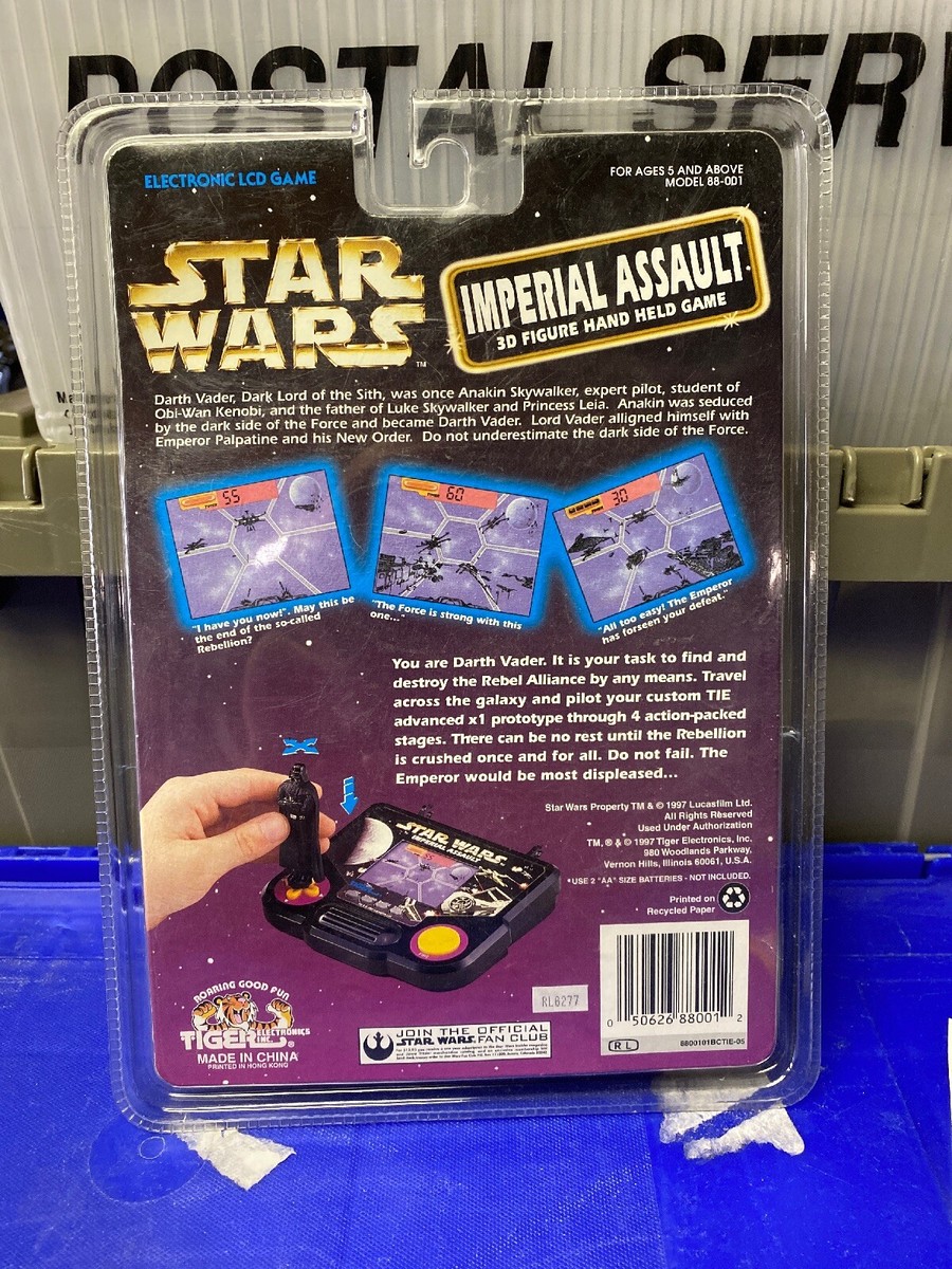 Star Wars Tiger Imperial Assault hand held game 1997 Darth Vader