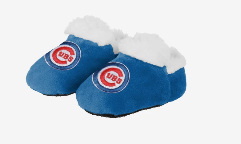 Chicago Cubs MLB Baby Bootie Slippers Infant Children Kids Baby Shower - Image 2 of 4