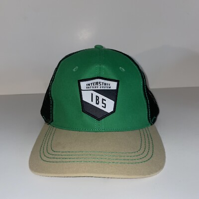 Interstate Battery System IBS Mesh Snapback Truckers Hat Baseball Cap Adjustable