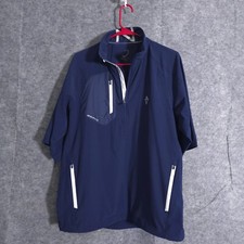 Zero Restriction Sweatshirt Men SZ M Navy Tour Series Pullover Performance Golf