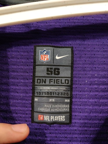 Baltimore Ravens Ray Rice #27 NFL Purple Football Jersey Sewn Nike Mens 56 250$ - Picture 10 of 12