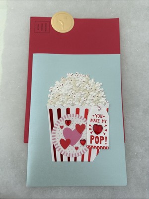 Popcorn Happy Valentine s Day Card And Envelope Papyrus For Movie Lover