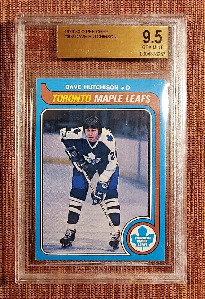 1979 O-Pee-Chee #302 Dave Hutchinson Maple Leafs Hockey Card BVG