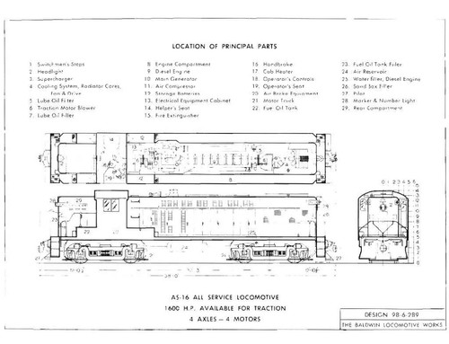 Baldwin Locomotive Works- 1951 AS-16 Loco Specifications Book PDF Pages on DVD - Picture 4 of 4