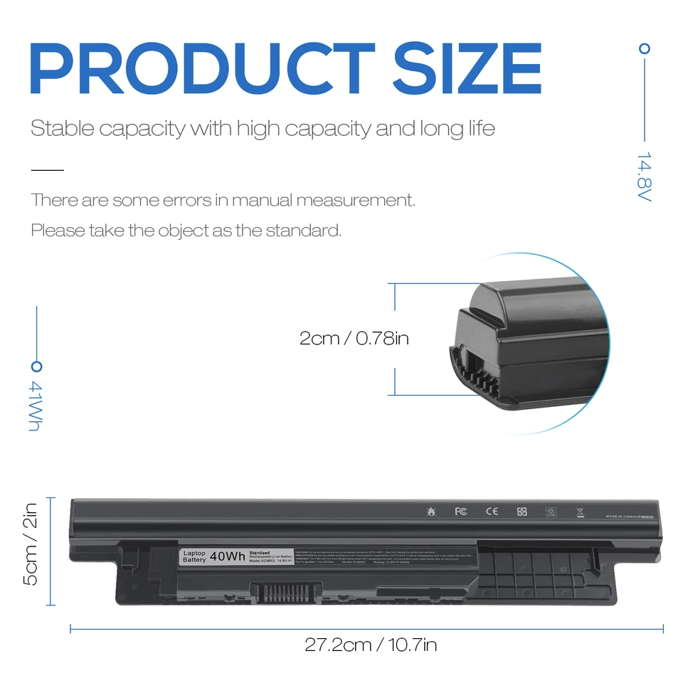 ✅Лот 50 X XCMRD аккумулятор для Dell Inspiron 15 3000 15-3542 15-3543 15-3541 15-3531 - Изображение 3 из 4