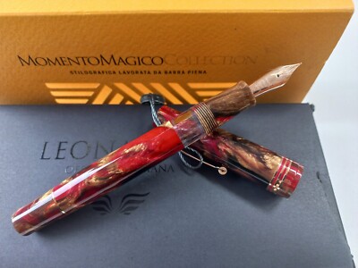Leonardo Momento Zero Magico Fountain Pen 14k Gold Nib Ebonite Feed