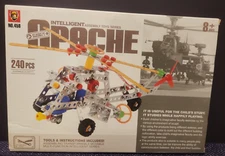 INTELLIGENT ASSEMBLY TOY SERIES APACHE HELICOPTER MODEL KIT 240 PCS
