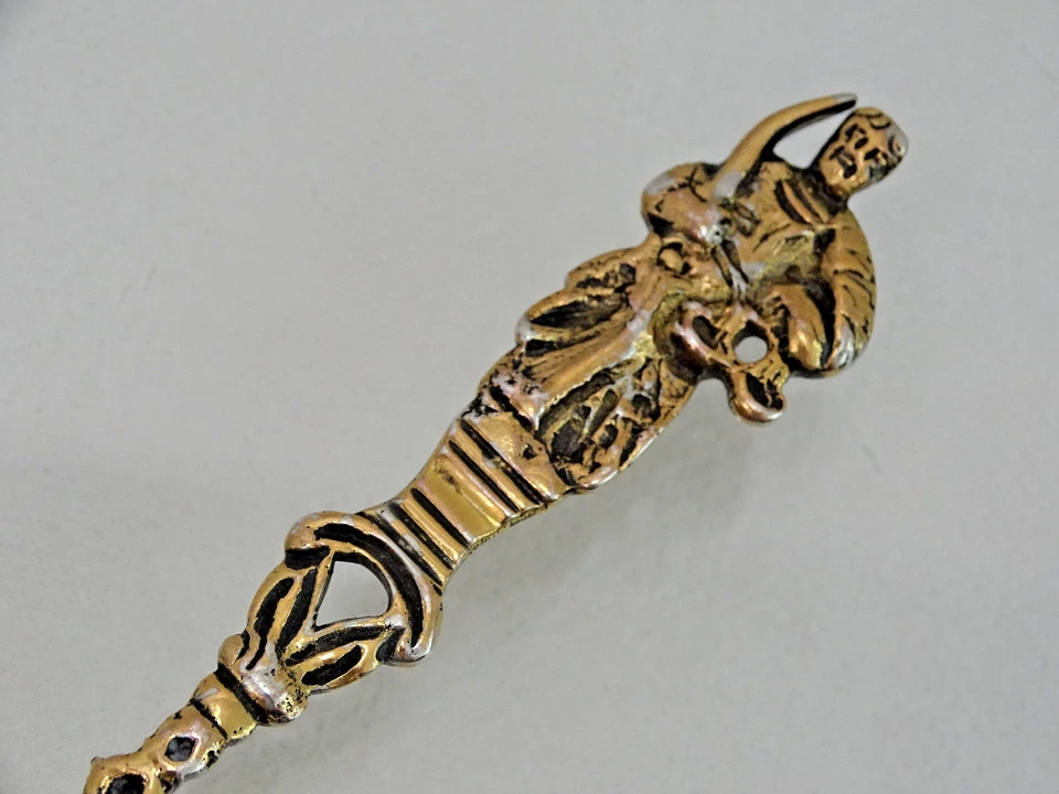 RARA CUCHARA ANTIGUA PLATA - DORADA ALEMANIA HANAU SIGLO XIX esterlina #1 Foto 3 de 4