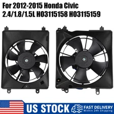 For 2012-2015 Honda Civic 2013-2015 Acura ILX Radiator Cooling Fan Direct Fit