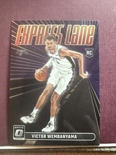 VICTOR WEMBANYAMA 2023-24 Optic Express Lane Insert Purple Rookie RC SPURS
