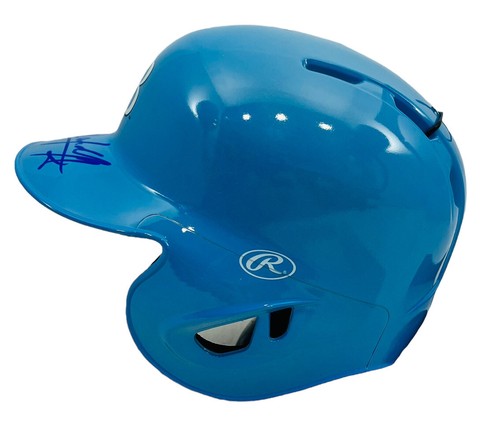 RANDY AROZARENA TAMPA BAY RAYS SIGNED MINI BATTING HELMET REPLICA BECKETT COA - Picture 4 of 5