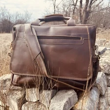 Broken Arrow Adventure Co. Leather Pilot Bag