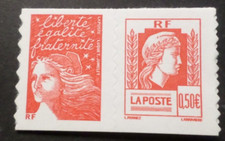 FRANCE 2004, PAIRE timbres P3716, P43 AUTOADHESIF MARIANNE D ALGER neuf** MNH