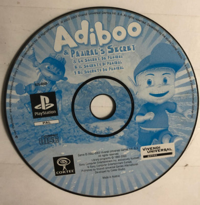 Jeu PS1 Adibou Et Le Secret De Paziral - N°04108 - Très Bon état - Complet
