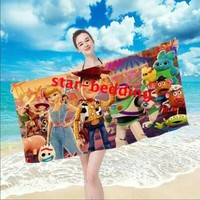 Adults Kids Disney Toy Story Microfiber Bath Towel Swim Beach Towel Blanket Gift
