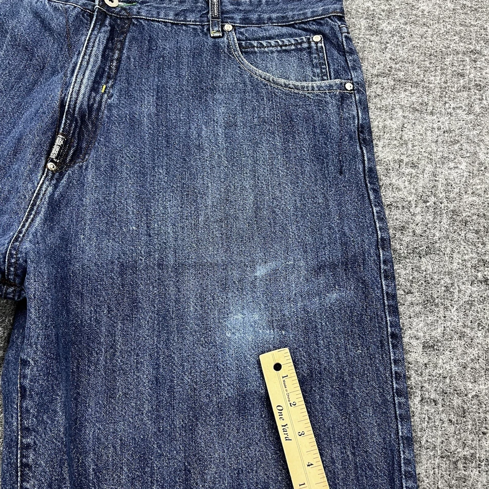 LRG 短裤男式 44 蓝色牛仔裤宽松提升研究组嘻哈滑板 — 第 4/4 张图片