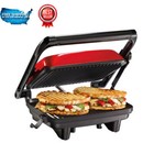 Panini Press Indoor Grill and Gourmet Sandwich Maker Electric Appliance, Red