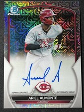 2023 Bowman Chrome 1st Mojo Auto Ariel Almonte BMA-AA Cincinnati Reds