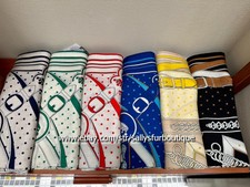 Pure 70 Cashmere 30 Silk Bandanna Belt Dots Print Double Face Scarf Shawl 53"