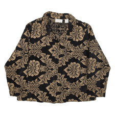 Studio Works Womens Jacket Black Floral L