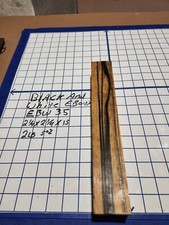 Black and White Ebony Wood turning blank 2 1/4"x 2 1/4"x 15 " EBW35
