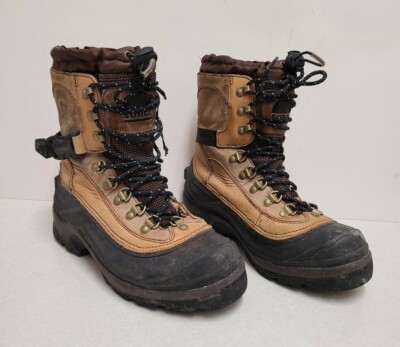 Sorel Men’s Conquest Boots Bark Color NM1049-287 Size Waterproof Leather 