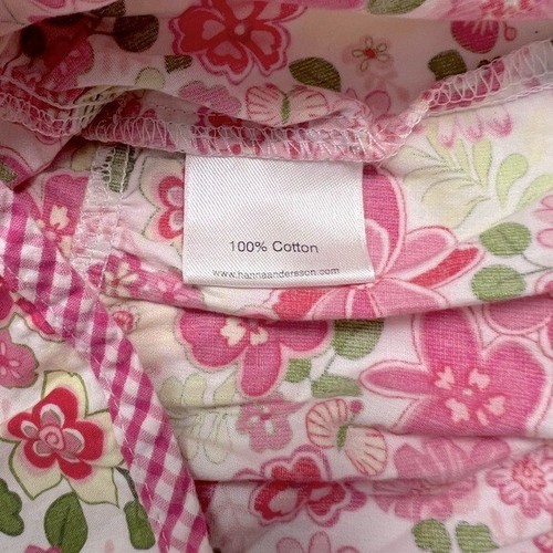 Hanna Andersson 100% Cotton Kids Girl Pink Green Floral Boho Cottagecore 130 8 - 第 4/7 張圖片