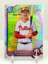 NON AUTO 2022 Bowman Chrome 1st William Bergolla Refractor 196/499 Silver ROOKIE