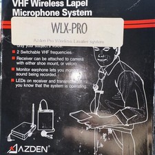 Azden WLX-PRO VHF Wireless Lapel Microphone System s5/