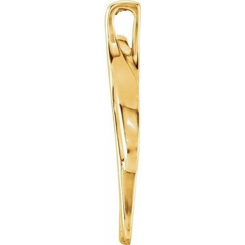 Freeform Pendant In 14K Yellow Gold - Picture 2 of 2