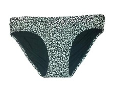 Ladies Size 12 Bikini Bottoms M&S Black Mix Hipster Briefs Ruched Side