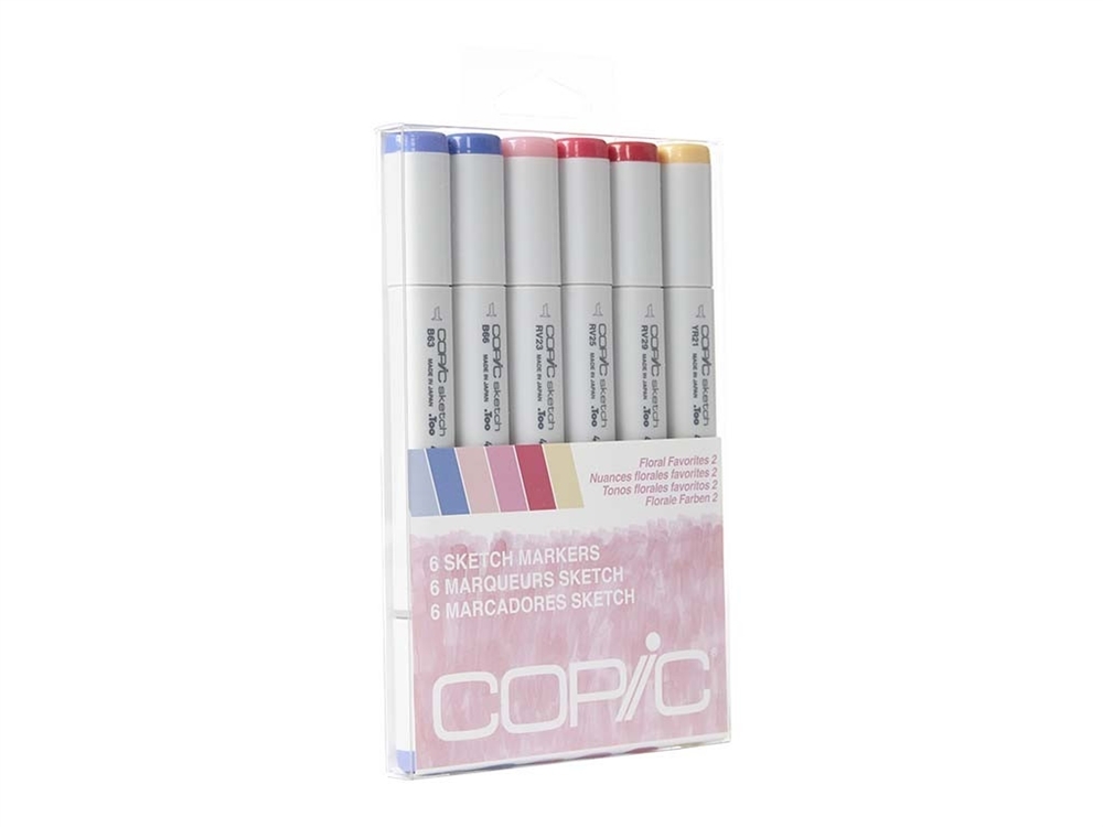 6pc Pre-packaged Set [select Set] Authorized Copic Dealer