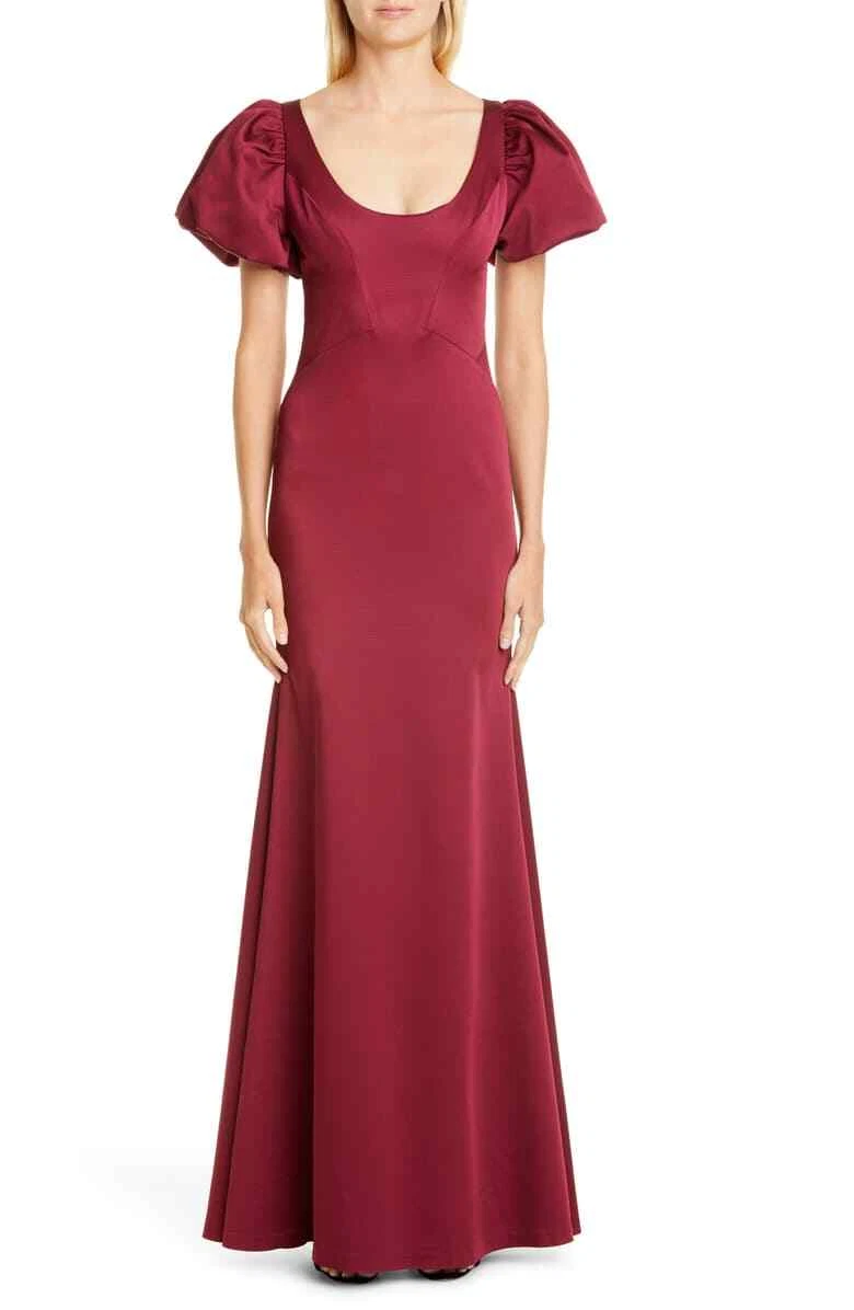 Robe De Soirée Zac Posen Taille 8 Bleue - Style Sheath Sans Bretelles - Neuf Avec Étiquettes