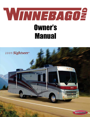 2009 Winnebago Sightseer Home Owners Operation Manual User Guide Coil Bound