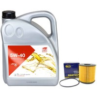 MotoröL Set 5W-40 5 Liter + ÖLfilter Sh 4755 P FüR Nissan Interstar Kasten