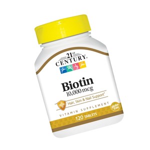 21st Century Biotin 10,000 mcg Maximum Strength 120 ...