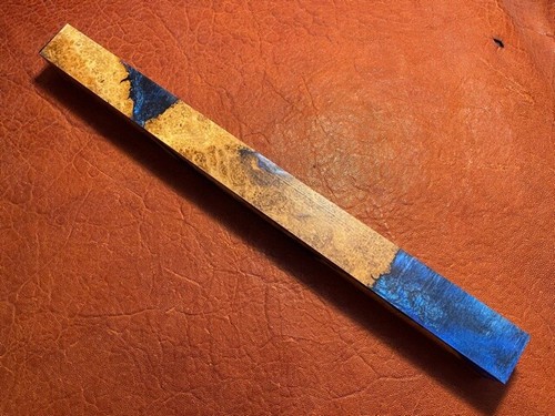 TNT Acrylic Hybrid Stabilized Black Ash Burl Blank. 1-1/2 x 1-1/2 x 18 - Picture 4 of 4
