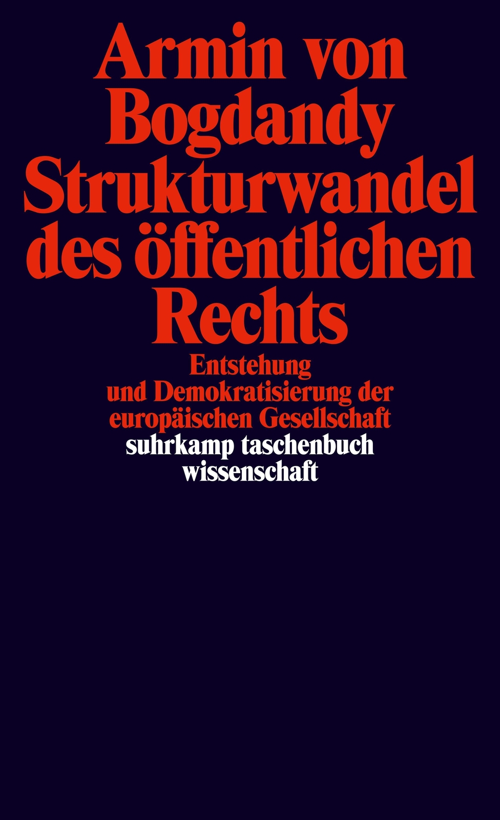 Thumbnail - Strukturwandel Des Öffentlichen Rechts | Armin Von Bogdandy |