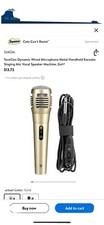Professional Moving Coil Dynamic Handheld Microphone, 6.5 Ft. Cable