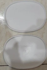 2 PCS Corningware F-2-PC Oval French White Lid Cover for 2.5qt/1.5qt Baking Dish