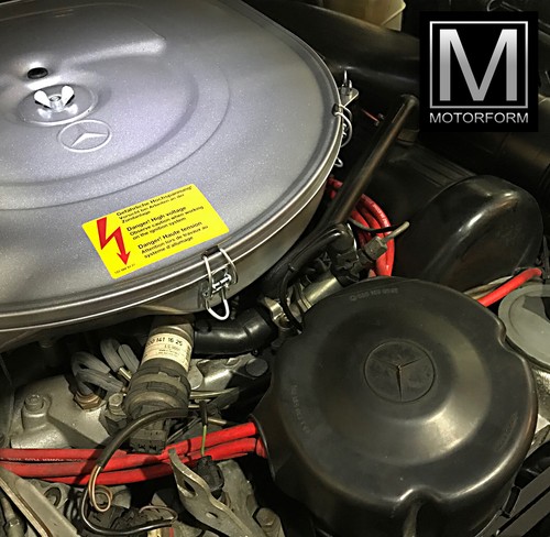 origine Adesivo Mercedes Alta Tensione Pericolosa W107 W123 W124 W126 W201 W116 - Foto 2 di 4