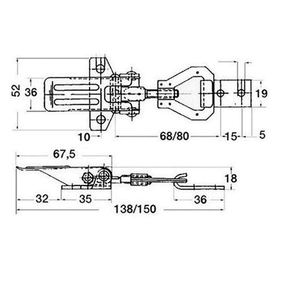 Chiusura A Scatto 90° Ottone Cromato | Nautica Illiano