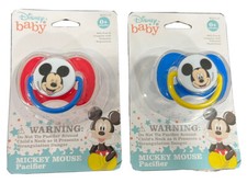 Disney - Mickie Mouse - Baby Pacifier  Cover - Two Pack - 0 Months - BPA Free