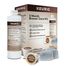 Keurig 3-Month Brewer Maintenance Kit Includes Descaling Solution, Water Filt...