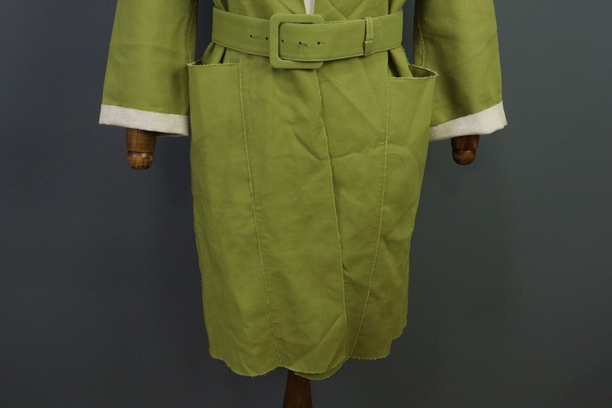 MARNI Green Belted Designer Lightweight Coat Jacket | eBay