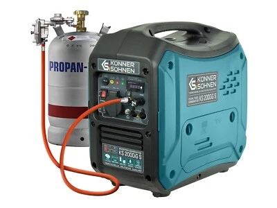 KÖNNER & SÖHNEN Stromerzeuger Inverter-Generator KS 2000iG S LPG Benzin 2kW 230V